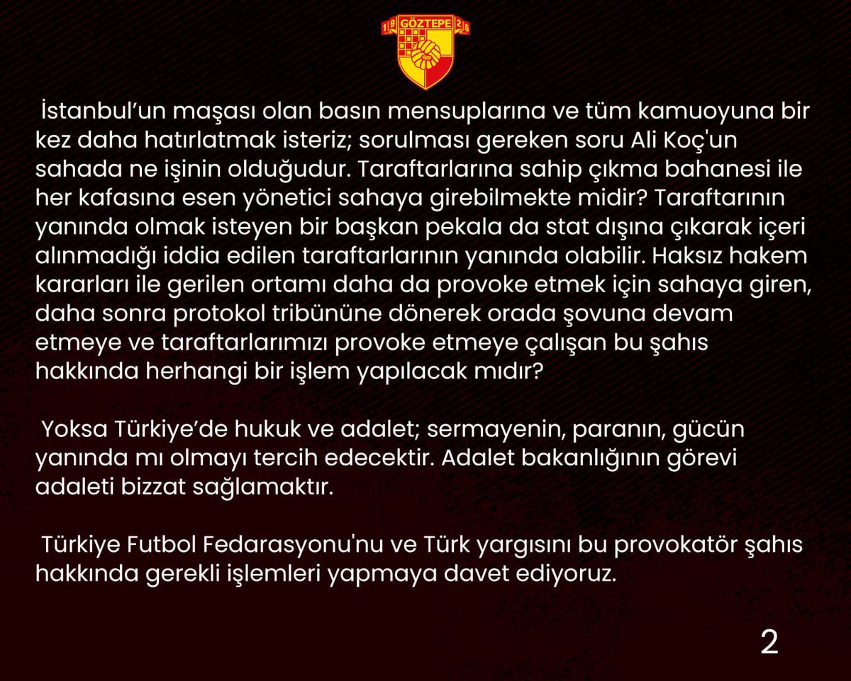 Ali Koç’un parayla yönettiği medya ve kurumlara çağrımızdır ; 

#AliKoça6222