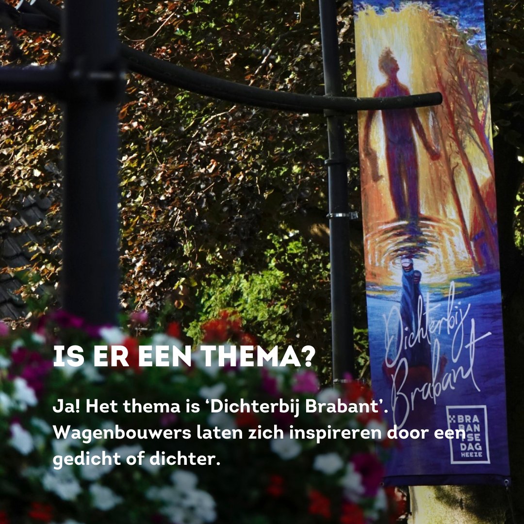 Praktische informatie voor jouw bezoek aan de Brabantsedag op zondag 25 augustus! Tot in Heeze!
Check ook Brabantsedag.nl