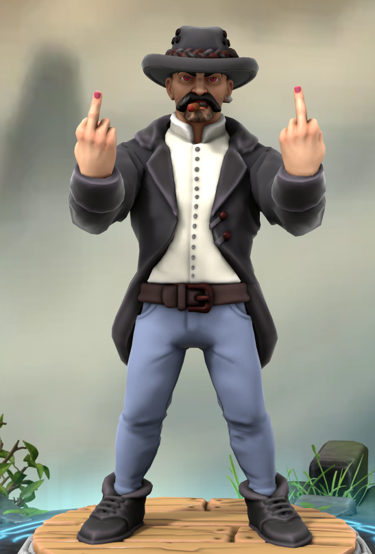 ComradeMik's tweet photo. Smokin Joe is a Human/Ifrit Psychic, with some spice thrown in from the Kineticist (fire obvs) and Psychic Duelist dedications. His spells are mostly focused on telling enemies "fuck you" hard enough to bring em down, maybe with some fire. https://t.co/VqNjHjz4yP