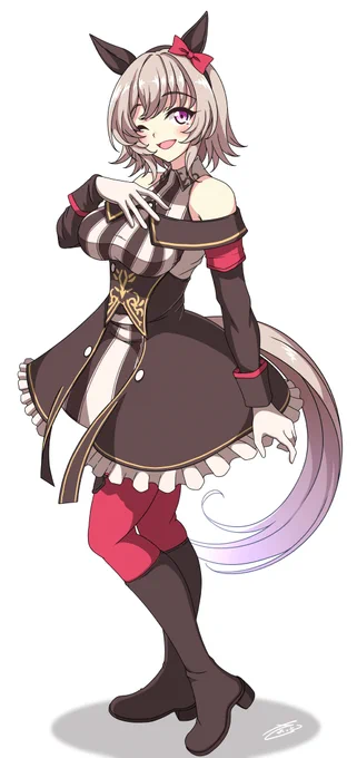 カレンチャンの勝負服やっぱ最高だよなぁ～～#ウマ娘 