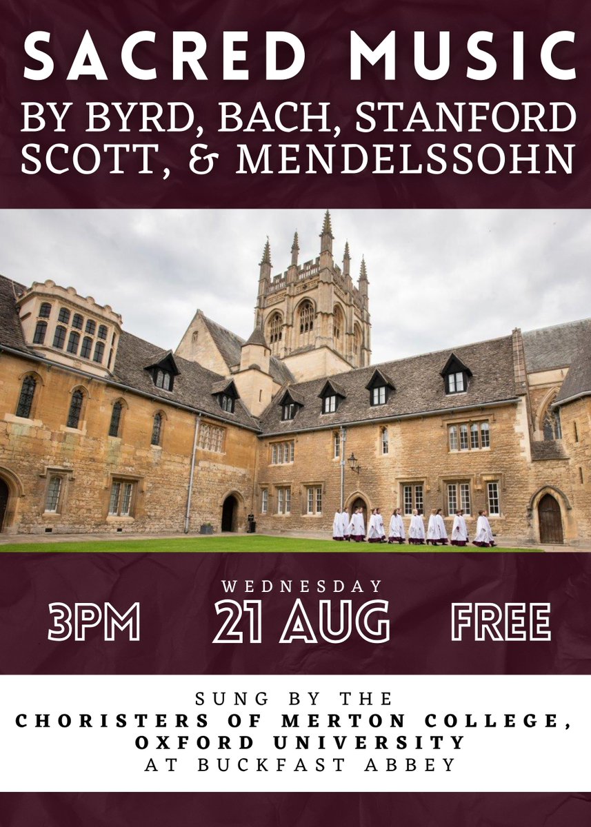 Music at Buckfast Abbey tweet media