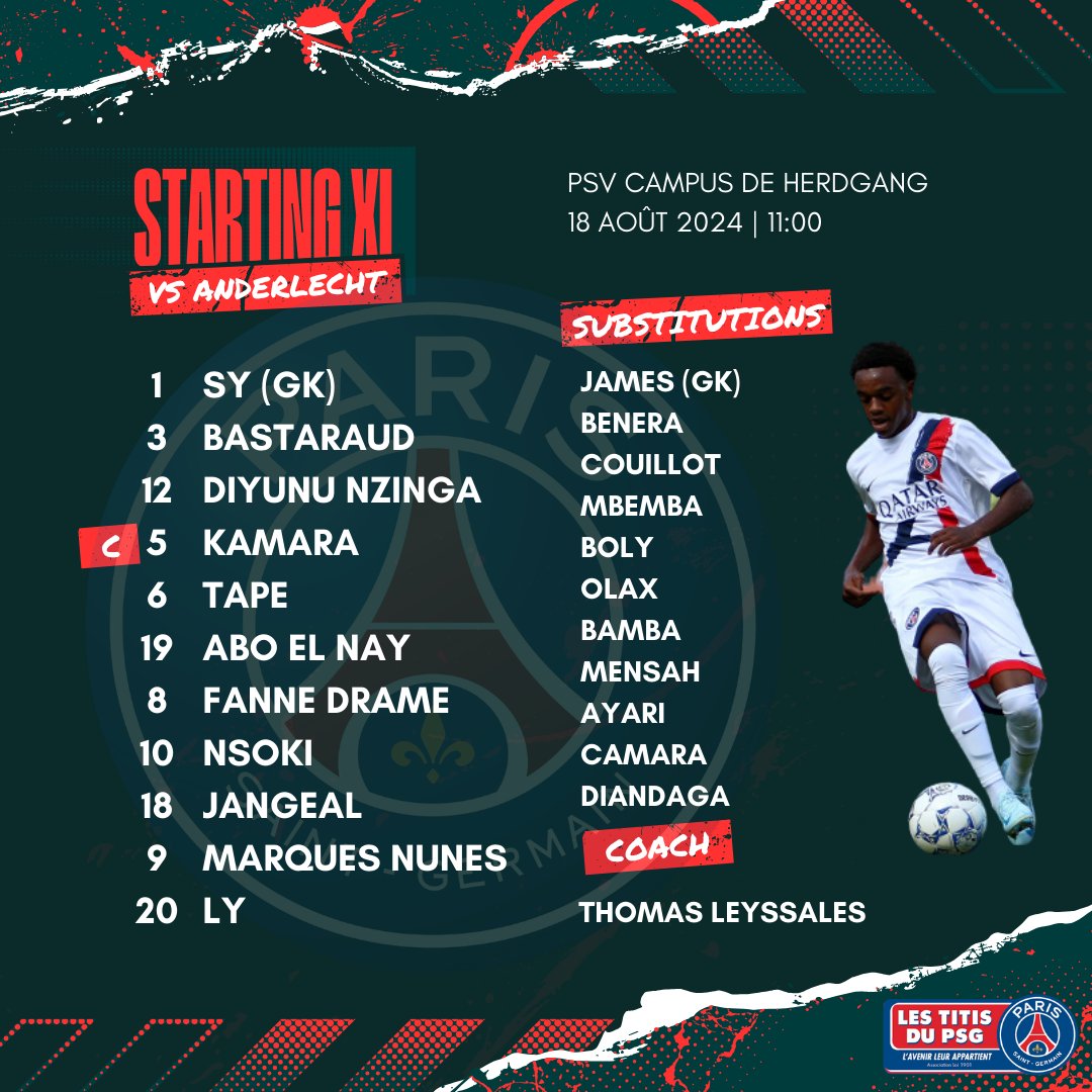 TitisduPSG's tweet photo. ⚽ JOUR DE MATCH #U19 ⚽️
🎯 #otteninnovationcup
📍 PSV Campus De Herdgang
⌚ 11h00
📺 https://t.co/XYDPadjA30 Premium
📱 #psgrsca #psgand #andpsg #rscapsg #PSG https://t.co/rF6mHMu20B