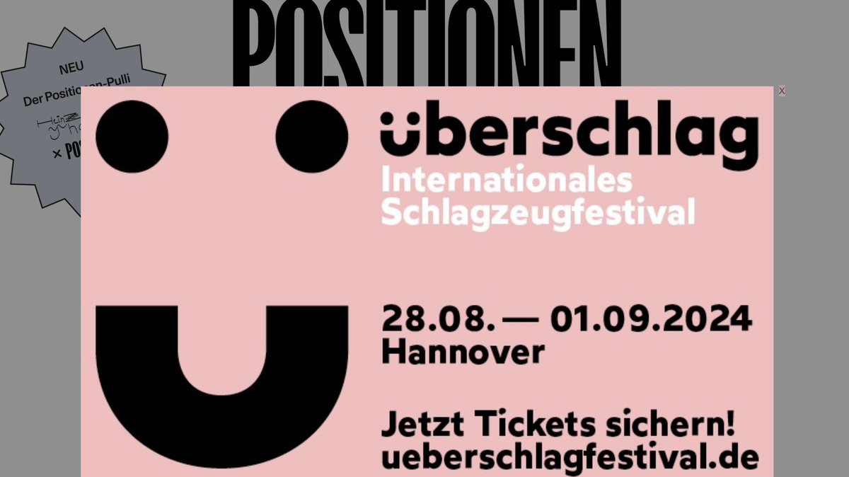 Positionen recommends! Advertisement on positionen.berlin