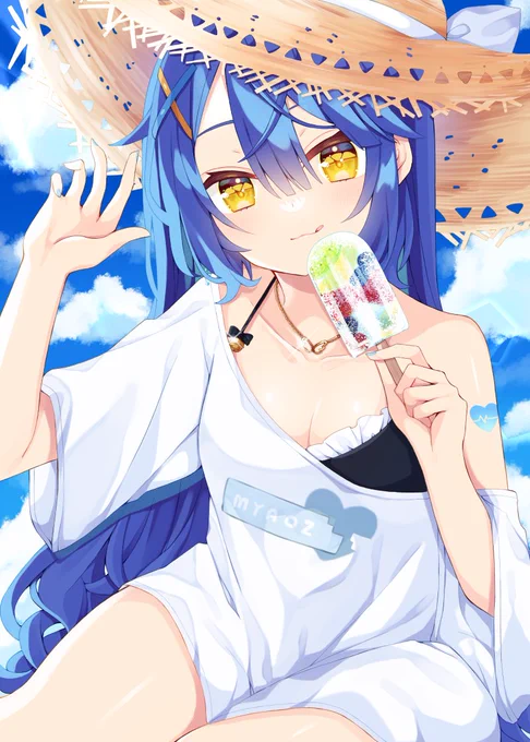 #お盆休みはフォロワーさんが増えるらしい 寒色はいいぞ～! 
