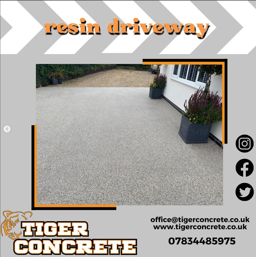 ltd_tiger's tweet photo. No fines permeable concrete (a special mix with no sand that allows water to drain through) concrete for a professional installer of resin driveways. This mix was wheelbarrowed in and levelled before the final top coat is applied by the contractor. https://t.co/q3daASfeog