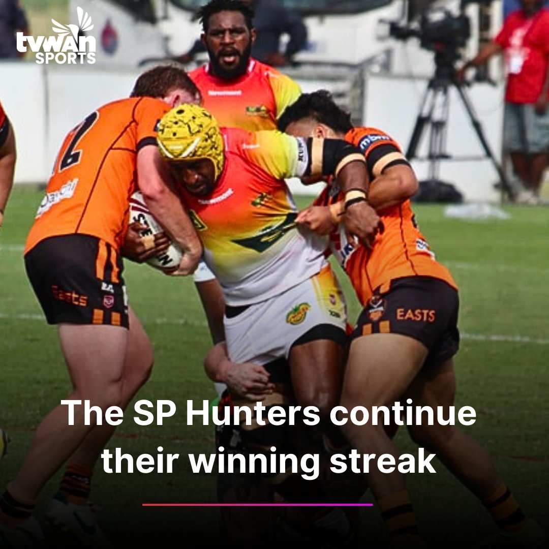 tvwanonline's tweet photo. #Sports The PNG SP Hunters have kept the winning spirit alive and well thrashing the Brisbane Tigers 46-24 at the National Football Stadium in Port Moresby today.
To read more: https://t.co/uFvPbU4EqC
#SPHunters #RugbyLeague #QRL #PapuaNewGuinea #PNG #TVWANOnline #TVWANNews https://t.co/vy5JcnmgO7