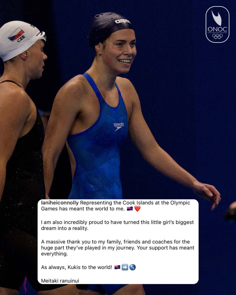 oceaniaolympic's tweet photo. Lani set a personal best + a national record in the Women’s 100m Breaststroke in Paris!
🇨🇰 👉 🌏
#Paris2024 #ONOC https://t.co/2gg66CWFP9