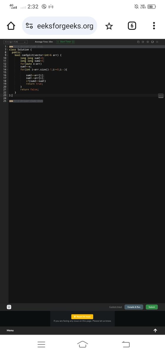 ZikraKh11327737's tweet photo. Day 26:
@geeksforgeeks
Successfully Solved POTD #gfg #geekstreak2024
#GeekStreakChallenge
#CodeEveryday #30DayCoding #Challenge https://t.co/kdGSBe9KGl