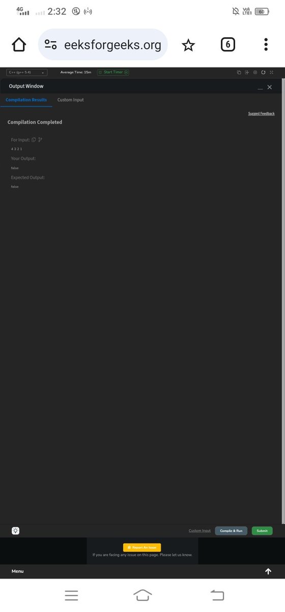 ZikraKh11327737's tweet photo. Day 26:
@geeksforgeeks
Successfully Solved POTD #gfg #geekstreak2024
#GeekStreakChallenge
#CodeEveryday #30DayCoding #Challenge https://t.co/kdGSBe9KGl