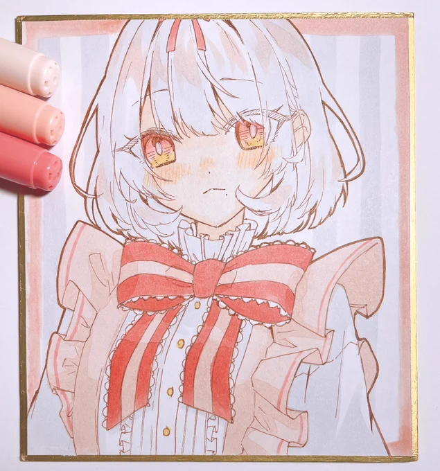 #フリル好きな方と繋がりたい TLで素敵なタグを見かけたので… デジタルでもアナログでもフリル描くの好き