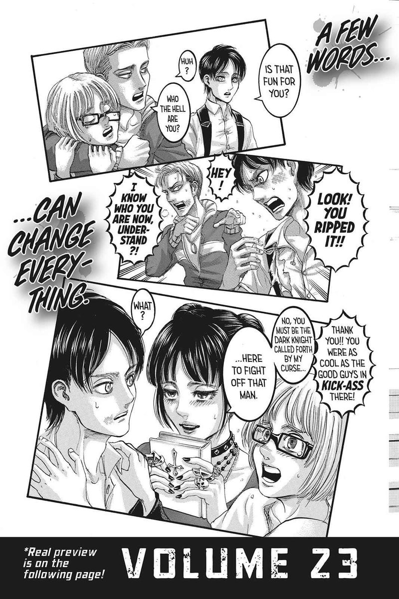 ajphely's tweet photo. AOT school castes 
[all manga fake previews 🧵]

vol 22-23
#shingeki #AttackOnTitan https://t.co/Rt4zyxhhy6
