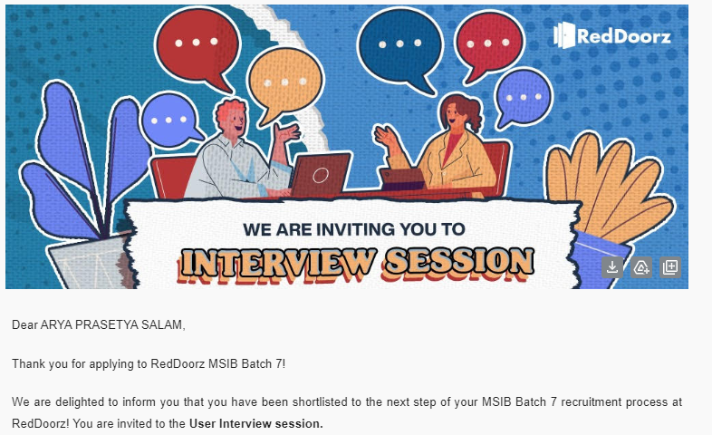 apra1504's tweet photo. ada yg udh interview di reddoorz?

tag: msib batch 7 https://t.co/i9irx7CjsF