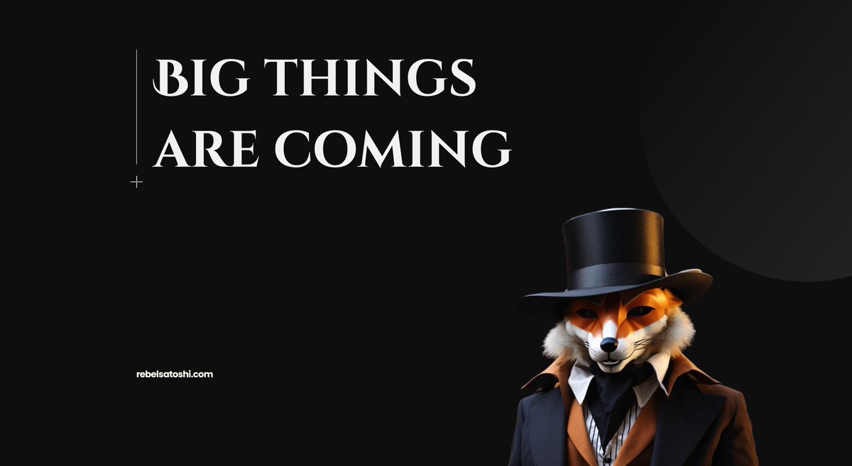 rebel_satoshi's tweet photo. 🛠️ Big things are coming to @rebel_satoshi! We’re working on new features and #collaborations that will enhance your experience. 

Keep an eye out for more details! 👀 https://t.co/EMtMKpjqQe
