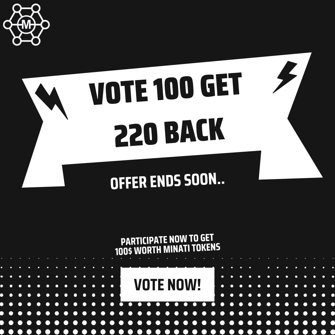 We have Announced Voting Offer on 16 August, 2024

Let's see how you can benefit from this offer:

Basically, you have to ask your family members/friends to vote $MNTC on Binance Futures Next
20 persons of 100 picks ( 2000 picks total) -2000MNTC
40 persons of 100 picks or 4000
