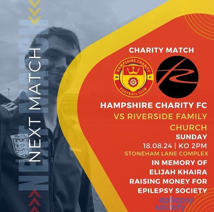 Portsmouth Football (@pompey_football) on Twitter photo 📢 ⚽️ Shout Out ⚽️ 📢
#CharityMatch
In memory of Elijah Khaira ❤️
Wishing <a href="/HantsCharityFC/">Hampshire Charity FC</a> and <a href="/RiversideFC4/">Riverside FC</a> all the best this afternoon at <a href="/StonehamLaneHFA/">Stoneham Lane Football Complex</a> 2.0pm 👏 💙 🕊 📢 ⚽️ Shout Out ⚽️ 📢
#CharityMatch
In memory of Elijah Khaira ❤️
Wishing <a href="/HantsCharityFC/">Hampshire Charity FC</a> and <a href="/RiversideFC4/">Riverside FC</a> all the best this afternoon at <a href="/StonehamLaneHFA/">Stoneham Lane Football Complex</a> 2.0pm 👏 💙 🕊