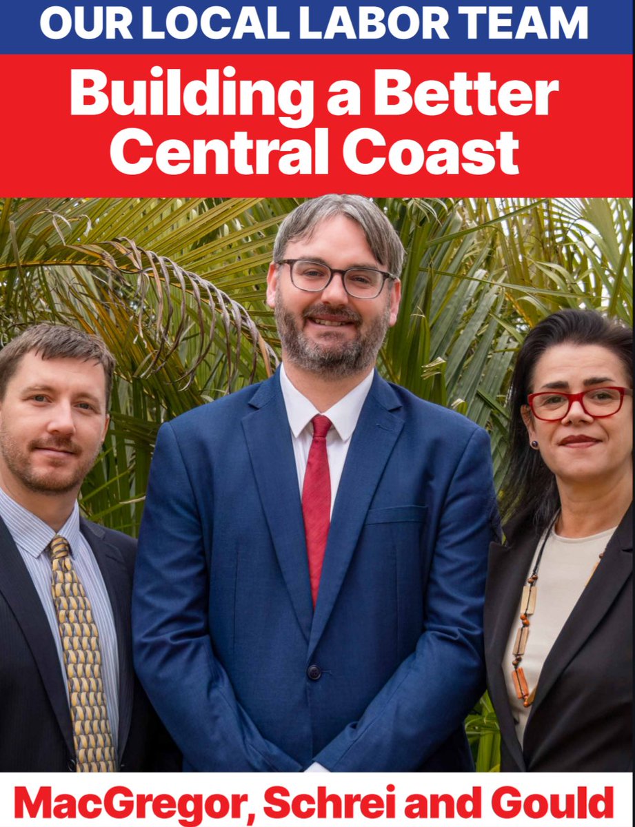 LaborWyong's tweet image. Kyle MacGregor, Evan Schrei and Melanie Gould are your local Labor team in the Wyong Ward for the upcoming September 14th Council elections.

#CenteralCoast #CenteralCoastCouncil #September14