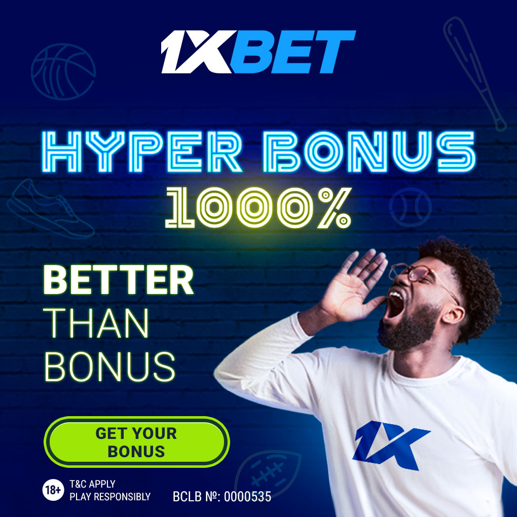 1xbetkenya_'s tweet photo. Win and get a guaranteed bonus of up to 1000%!🤯
How to take part?
1️⃣Register or log in on the 1xBet website.
2️⃣Place an accumulator bet by choosing any 4 or more events (up to 50), each at odds of 1.2 or higher.
3️⃣Get a reward of up to 1000% if you win!
#hyperbonus #1xbetpromo https://t.co/gwIljIbXRB