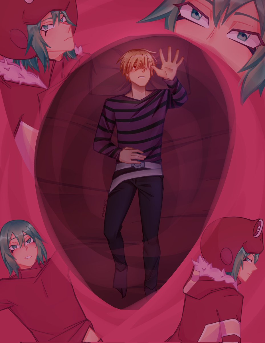 Rurukouwu's tweet photo. Art inspired by trend from rus tiktok:)

I like the idea of 16yo!Bel dealing with his future crush and 10yl memories 🤧 

#khr #katekyohitmanreborn #b26 #belfran #b666 https://t.co/j0KYDkBla0