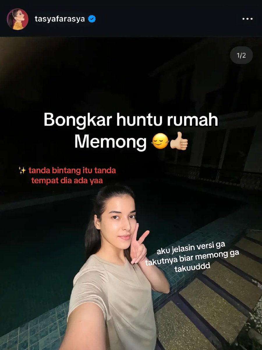 Ni hantu pada ngikuti kondisi rumah apa ya? Sampe hantu yg hinggap ikutan good looking.
Mungkin diem-diem praktekin kak Tasya dandan kali ya??🤭😭