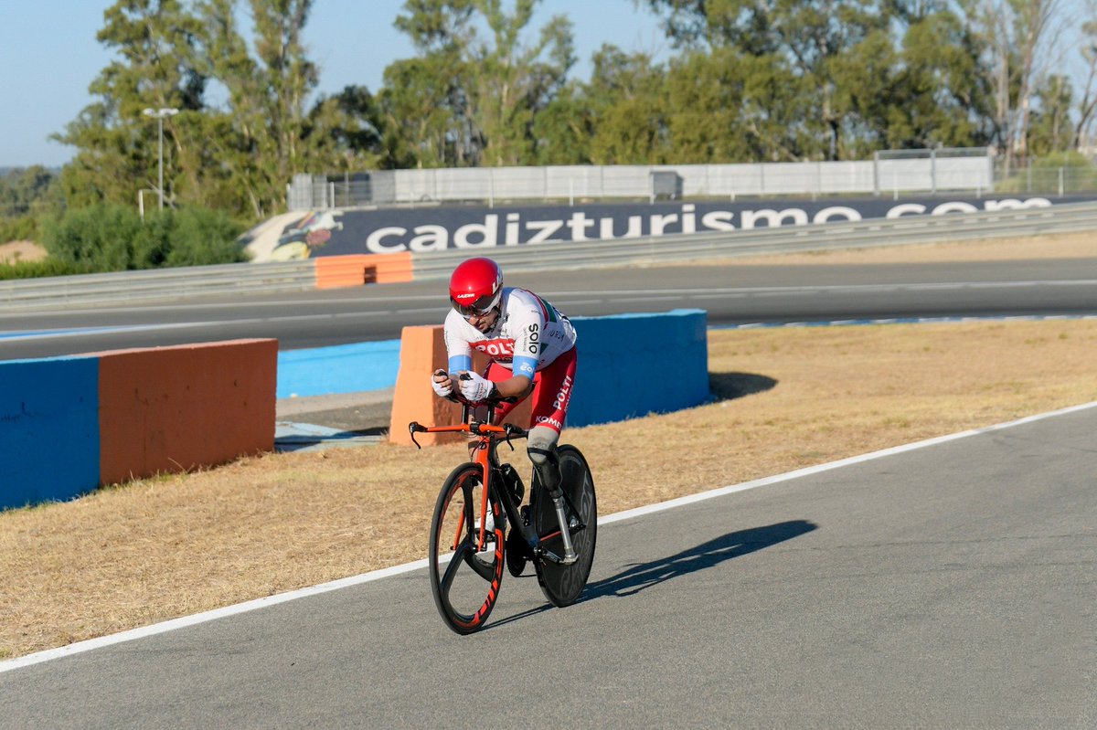 idemticos's tweet photo. ℹ️  Campeonato de Andalucía Paralímpico.

👀 Doblete de @patukyfull: tercero en la modalidad de CRI de la categoría MC4 tras Pedro Sánchez-Migallón y Francisco Javier Olmedo. Y también en la ruta, con idénticos rivales en las mismas posiciones.

#Idemticos

[📷 @FACiclismo] https://t.co/EXXXmIBiNW