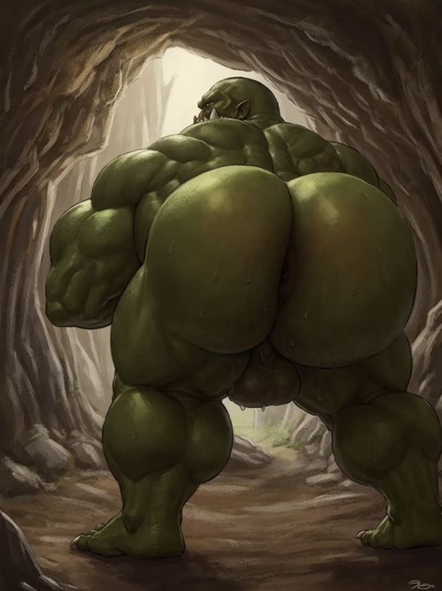 the orc’s waiting for some dick to penetrate his ass~