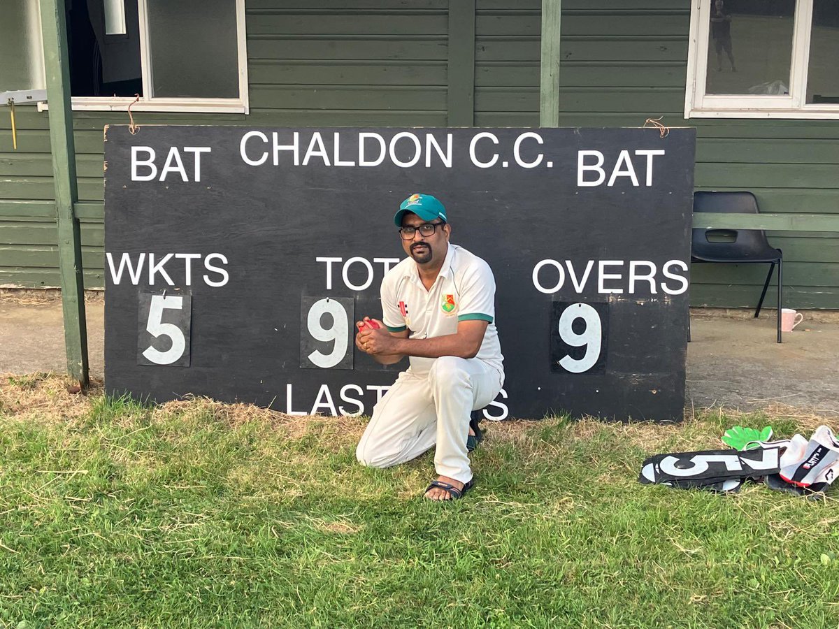 Alex J continued his stellar season with another unplayable spell (9-4-9-5) at <a href="/Chaldon_CMO/">Chaldon CMO CC</a>. Great knocks from Zac and Sam set up a large chase, and was too much. Sadly, the 2s lost by 10 runs in a table topping tussle to <a href="/WVCC_Cricket/">Whiteley Village CC</a>, suckered out by slow and v slow bowling. 😢