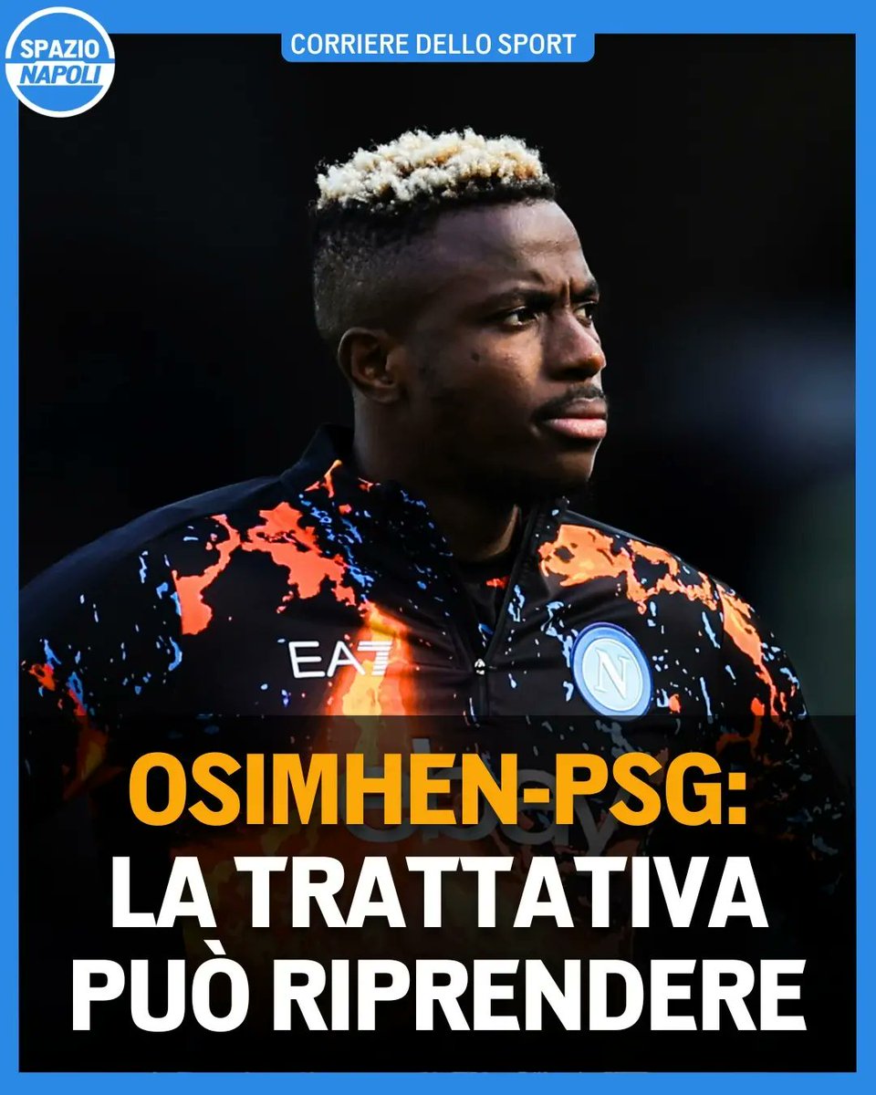 Spazio_Napoli's tweet image. Il grave infortunio rimediato da #GoncaloRamos potrebbe far riallacciare i discorsi tra #Napoli e #PSG per il trasferimento di Victor #Osimhen 👀

I parigini sono alla ricerca di un attaccante ed il nigeriano non avrebbe ancora trovato un accordo con il #Chelsea 🤔