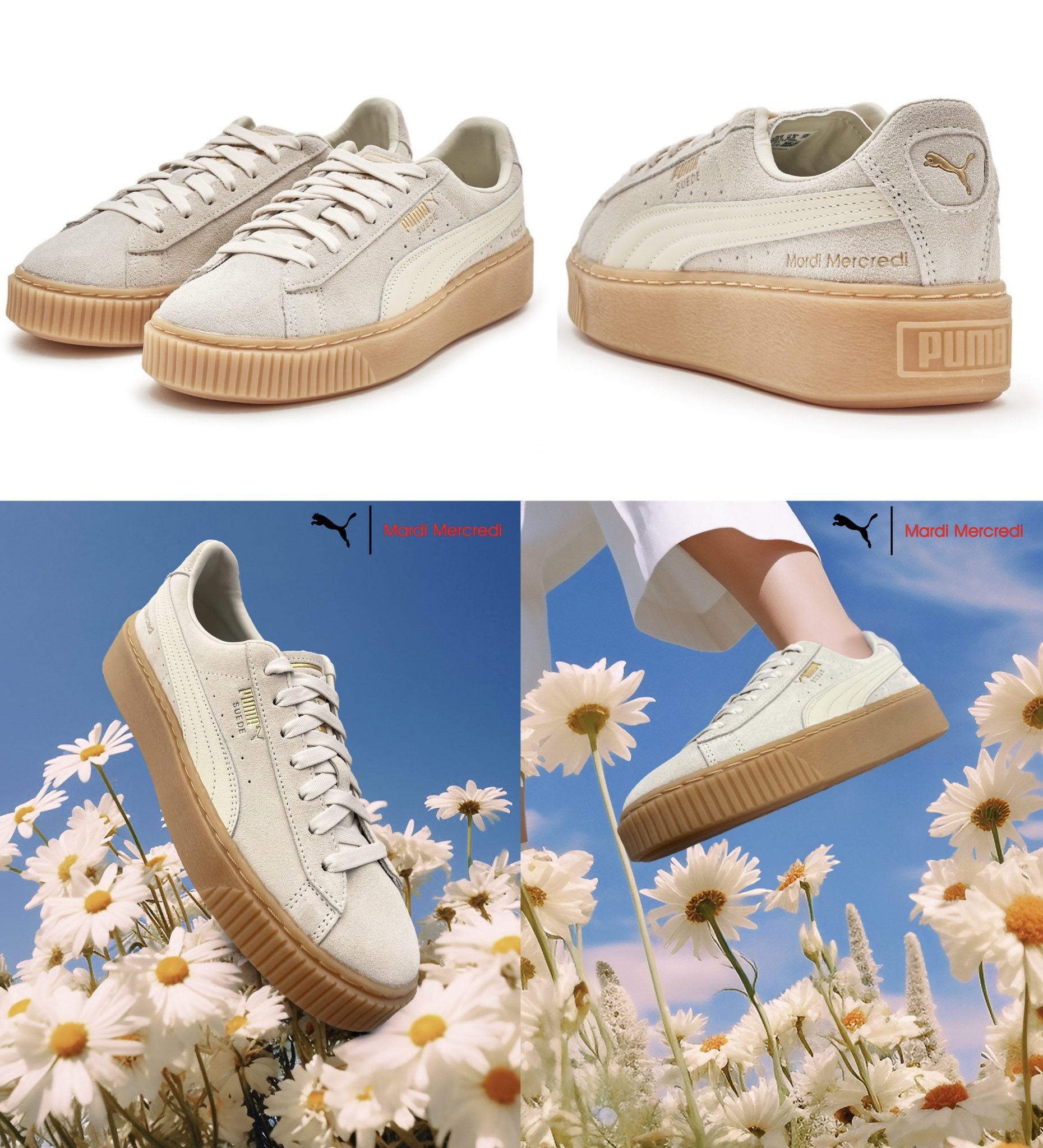 人気 ☆PUMA X MARDI MERCREDI☆SUEDE PLATFORM W) Puma x Mardi Mercredi Suede Platform Bright Melon | eBay
