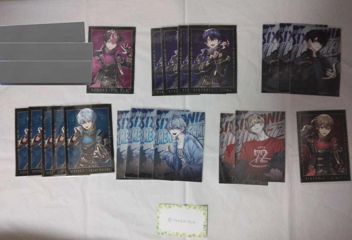 シクフォニ交換／ブロマイド
譲🌸🩷／🦈☂️🩵／📢💜／🍍❤／シクレ
求👑💛 周年
郵送のみ
讓渡❌
初心者のため先送り️⭕️
 #シクフォニグッズ交換