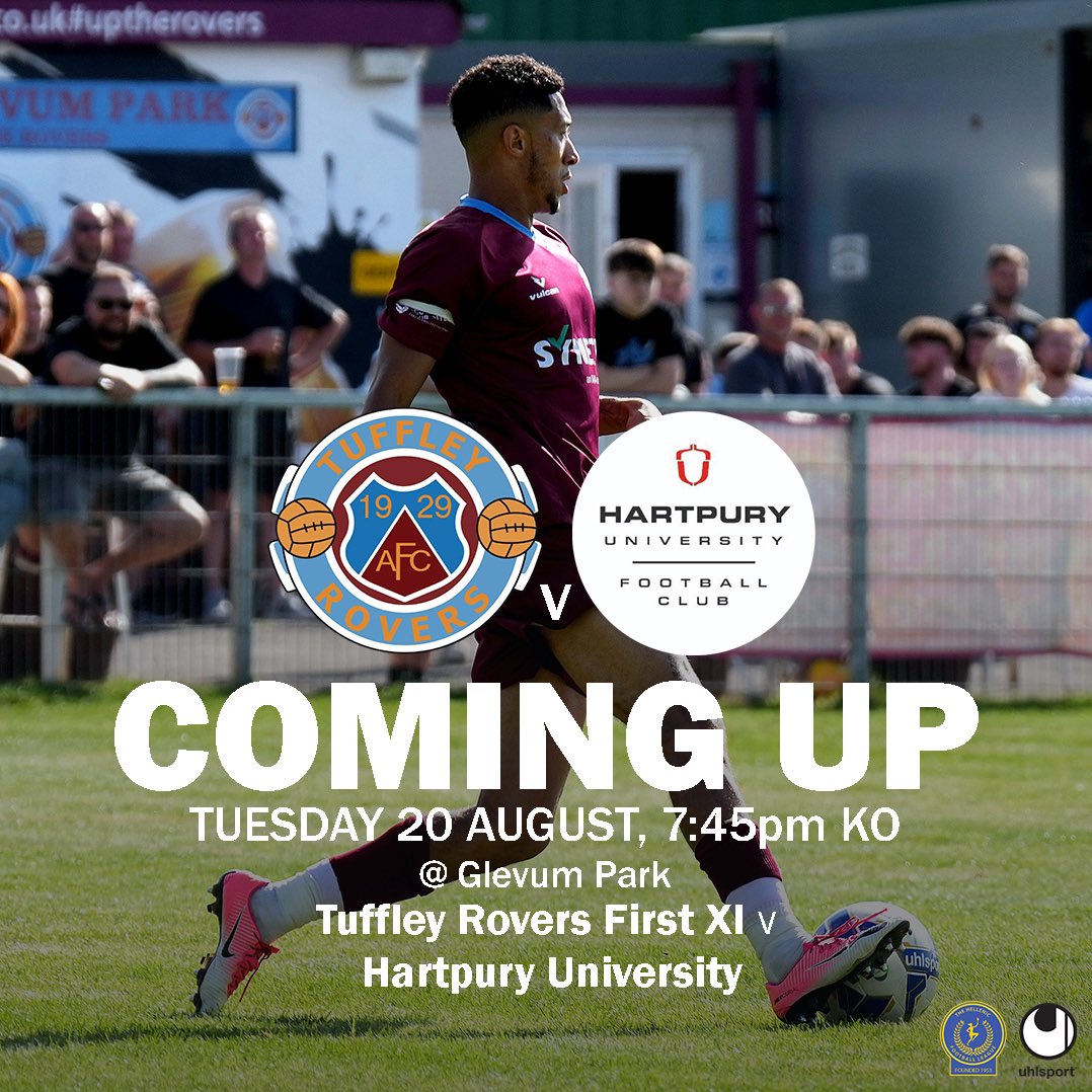 We have midweek football at Glevum Park this Tuesday evening, when we host @HartpuryUniFC in the <a href="/HellenicLeague/">Hellenic League</a> Premier Division. KO is 7:45pm.

This is the first league meeting between the two clubs - two previous cup ties have resulted in a win for each side.

#uptherovers