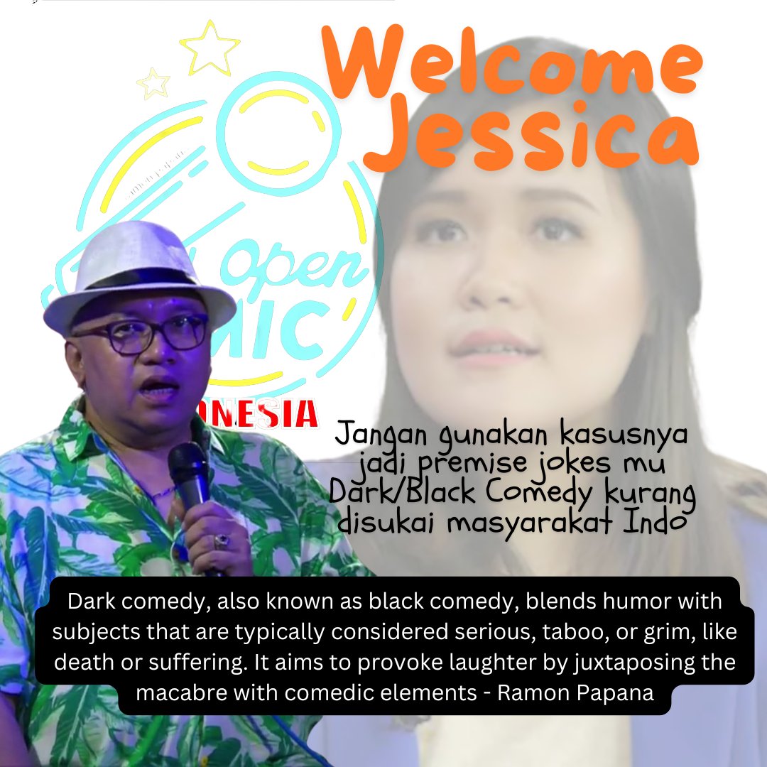 Jawab: Denn(Jkt)
Sebaiknya jangan menggunakan Black/Dark Comedy di Indonesia #ramonpapanastandupcomedy
