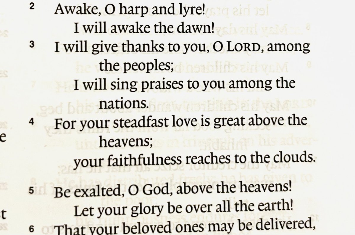I will give thanks to you, O Lord, 
among the peoples; 
I will sing praises to you 
among the nations. 
For your steadfast love is great 
above the heavens; 
your faithfulness reaches to the clouds. 
Psalm 108:3-4
#iLoveSundays