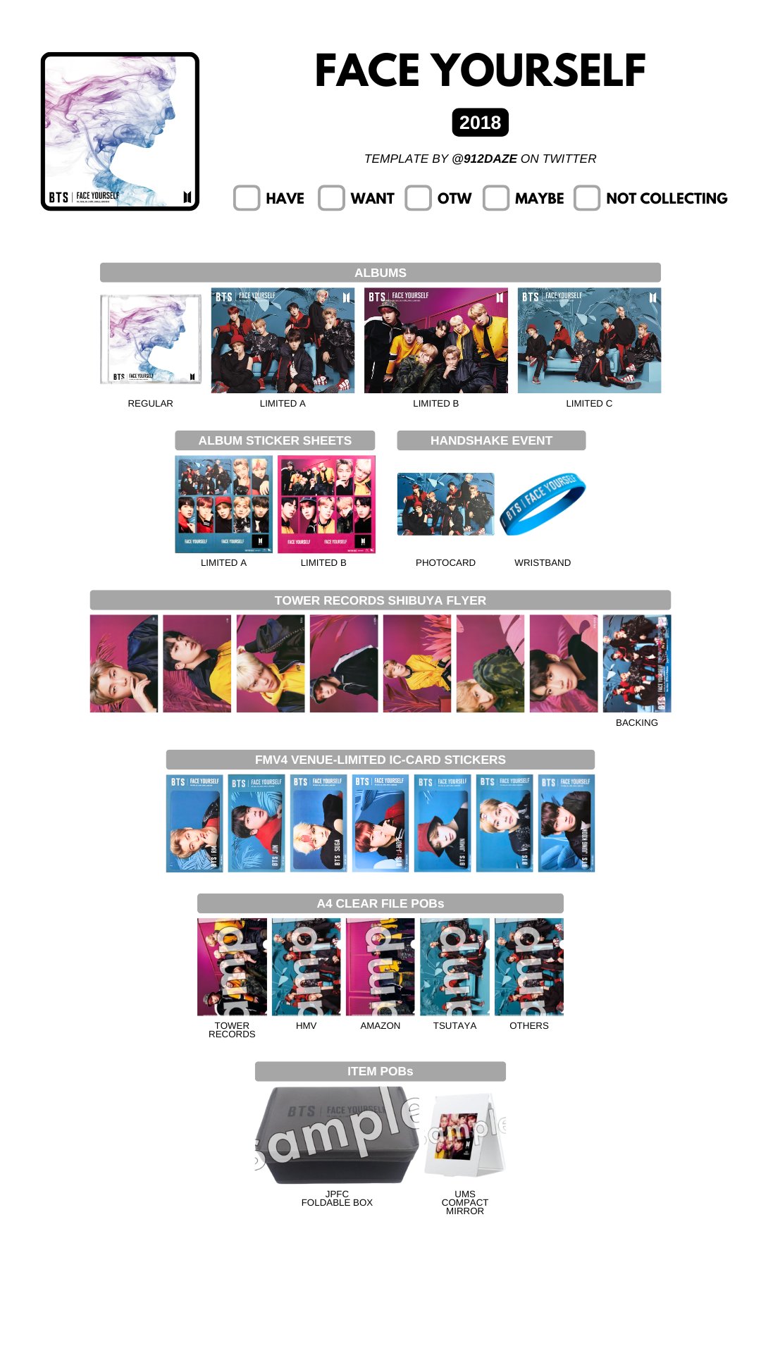 BTS ICカードステッカー face yourself BTS JAPAN FACE YOURSELF Limited I.C Card Sticker | eBay