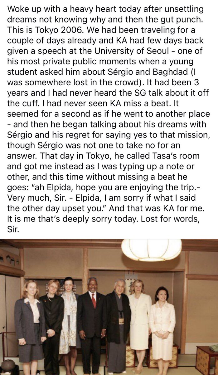 Six years since SG Kofi Annan’s passing. Below my post back then