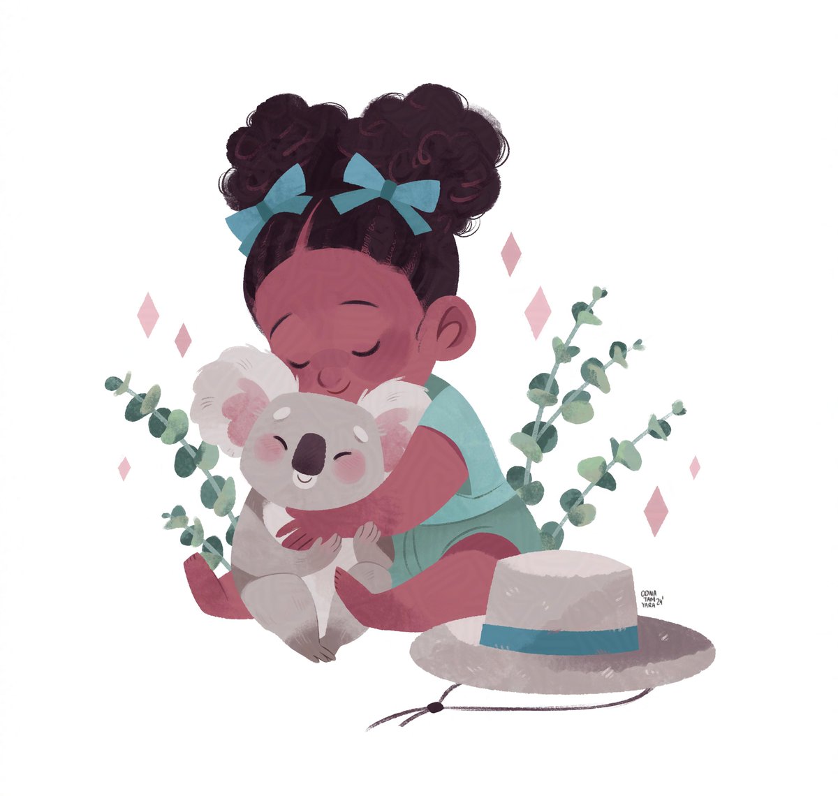 odnatamyara's tweet image. KidLit art without AI 🐅✨