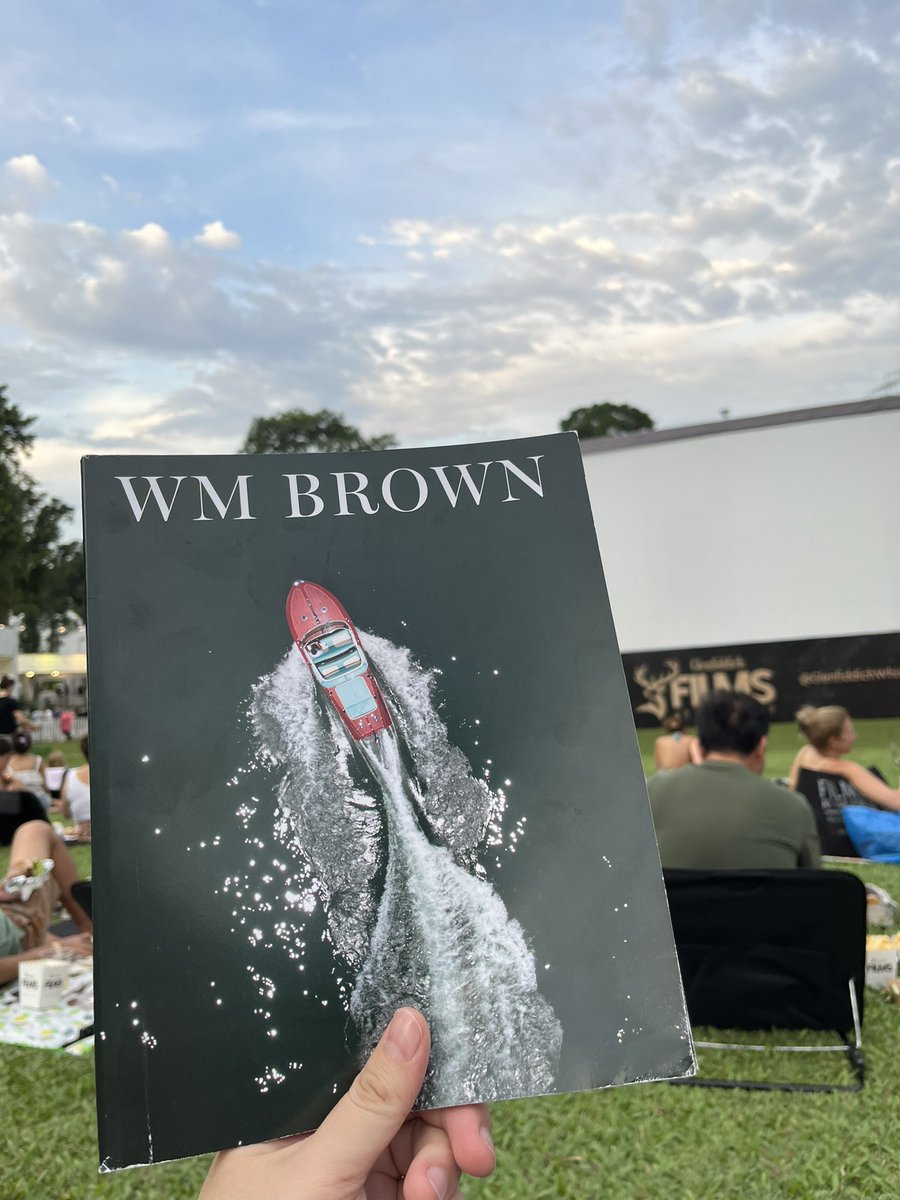 Reading an old (2022) magazine while waiting for the movie to start. 

I’ve always witnessed open-air/drive-thru cinemas in media but have yet to be in one. This is a first.