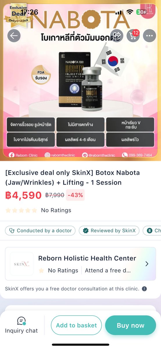 rabbitcandy9397's tweet photo. สายหัตถการถูกใจสิ่งนี้ 🫶🏻
คลินิก Reborn เค้ามีจัดโปร Flash Sale ในแอป #SkinX คือเริ่ดมาก ทั้ง Ultraformer III, Botox, Filler แล้วซื้อดีลผ่าน SkinX นอกจากจะได้ราคาคุ้มแล้วยังผ่อน 0% ได้อีก #ใช้ดีบอกต่อ https://t.co/PxRxoqRvRq