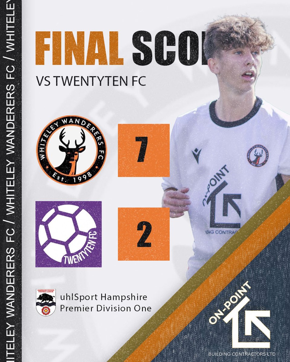 Whiteley Wanderers FC (@whiteleywfc) on Twitter photo 🚨 Match Recap 🚨
Whiteley Wanderers FC bounced back with a dominant 7-2 win over Twentyten FC in their second game of the <a href="/HantsLeague/">uhlsport Hampshire Premier League</a> One
A strong mindset and quality play secured the win. Onwards to the next match! 💪⚽
More can be found here: whiteleywanderers.co.uk/2024/08/18/mat…
#UTW 🚨 Match Recap 🚨
Whiteley Wanderers FC bounced back with a dominant 7-2 win over Twentyten FC in their second game of the <a href="/HantsLeague/">uhlsport Hampshire Premier League</a> One
A strong mindset and quality play secured the win. Onwards to the next match! 💪⚽
More can be found here: whiteleywanderers.co.uk/2024/08/18/mat…
#UTW