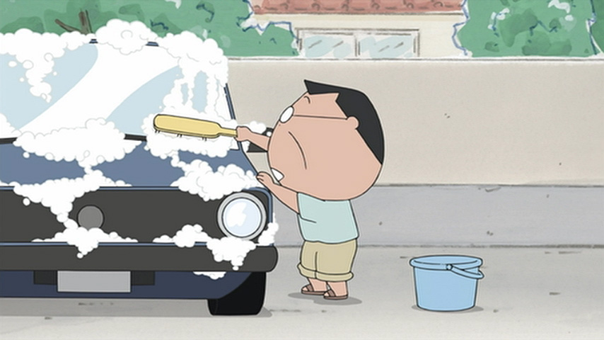 天気のいい日曜日は洗車🚗🚿☀ 父にとって洗車は水遊び……らしい 父の