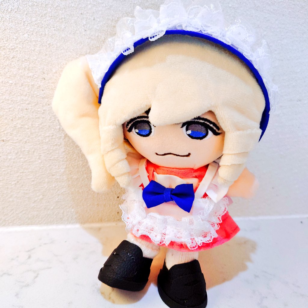 twin08blue's tweet photo. 流星くんの誕生日までに間に合わせたくて作ったちびスト藤子ちゃん衣装！
裁縫苦手だから色々粗があるけどがんばった💪✨
また藤子ちゃんに会いたいな〜💙 https://t.co/i1S7WU1ohG