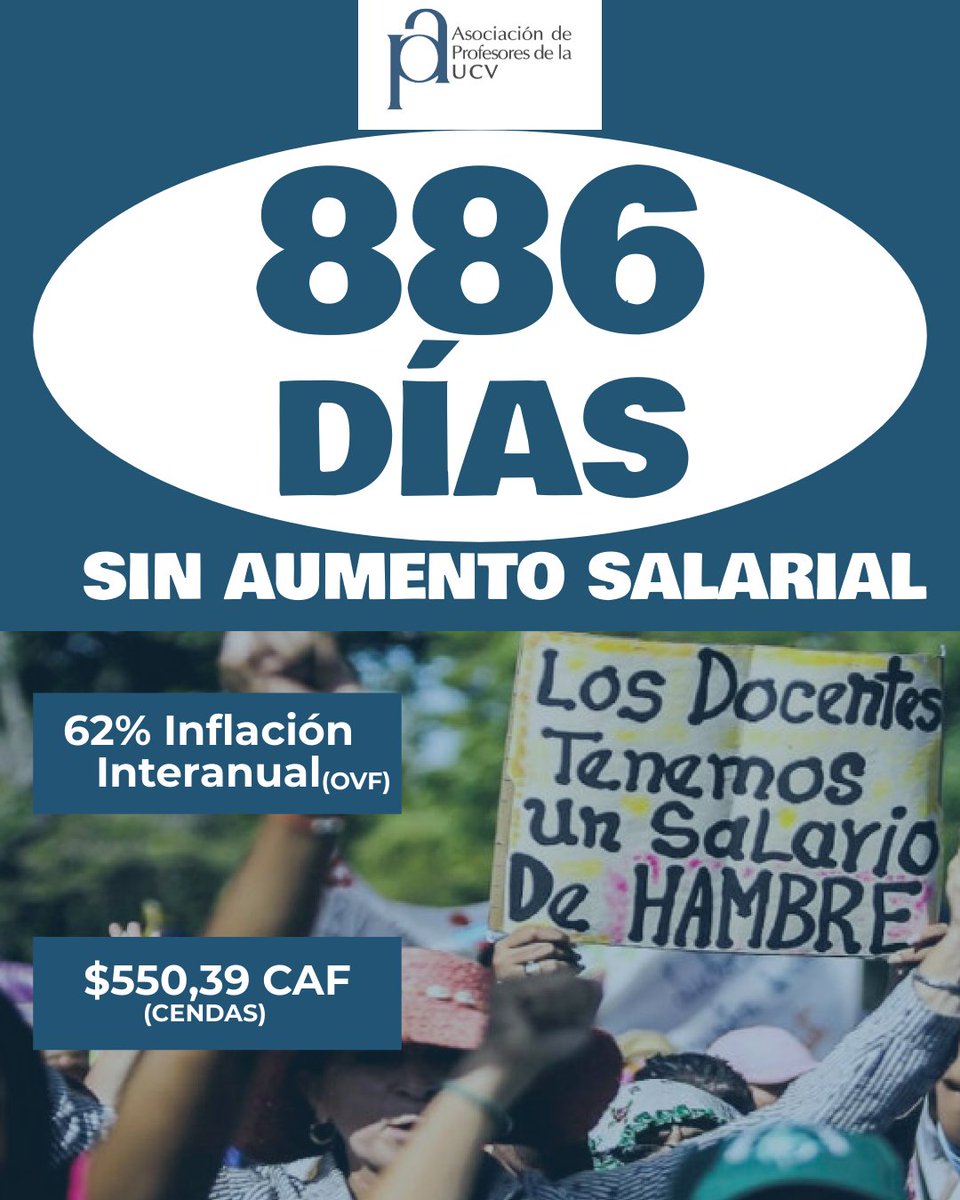 #UCV #Profesores #Venezuela #SalariosDignosYa #BonoNoEsSalario