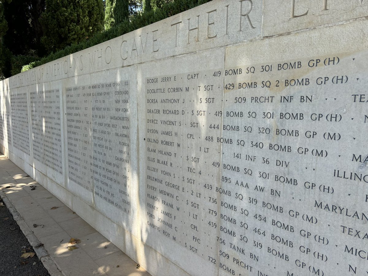 Met this 99 y/o at Rhone American Cemetery Liberation Day ceremony in France (Cemetery for Americans killed in WWll in southern France) For 10+ years she’s been coming to the annual ceremony from Arizona to honor her boyfriend who was 19 when he was killed in 1944.😢❤️🇺🇸🇫🇷