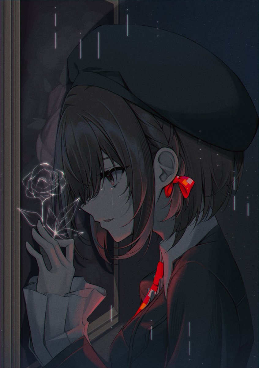 鬼っちイラスト色紙　雲の上はいつも晴れの 鬼っちイラスト色紙 雲の上はいつも晴れの - イラスト