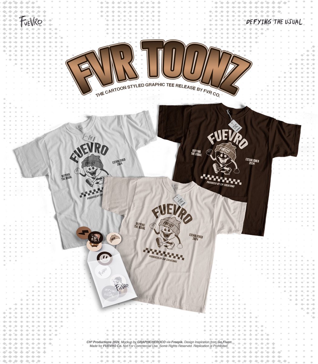 ͏
͏

͏ 
          ⓘ  𝗙𝗩𝗥 𝗖𝗢  ━━  𝙁𝙑𝙍 𝙏𝙊𝙊𝙉𝙕 ➊ 
          <  CARTOON STYLED TEES  >

          Get your  FVR Co.  Gear now !

          Shop Here:     fuevro.carrd.co
          Deliveries:           <a href="/FVRXpress/">FVR Co. Xpress</a>

          #FUEVRO  #CarTOONZbyFVR

͏ ͏ ͏

͏
