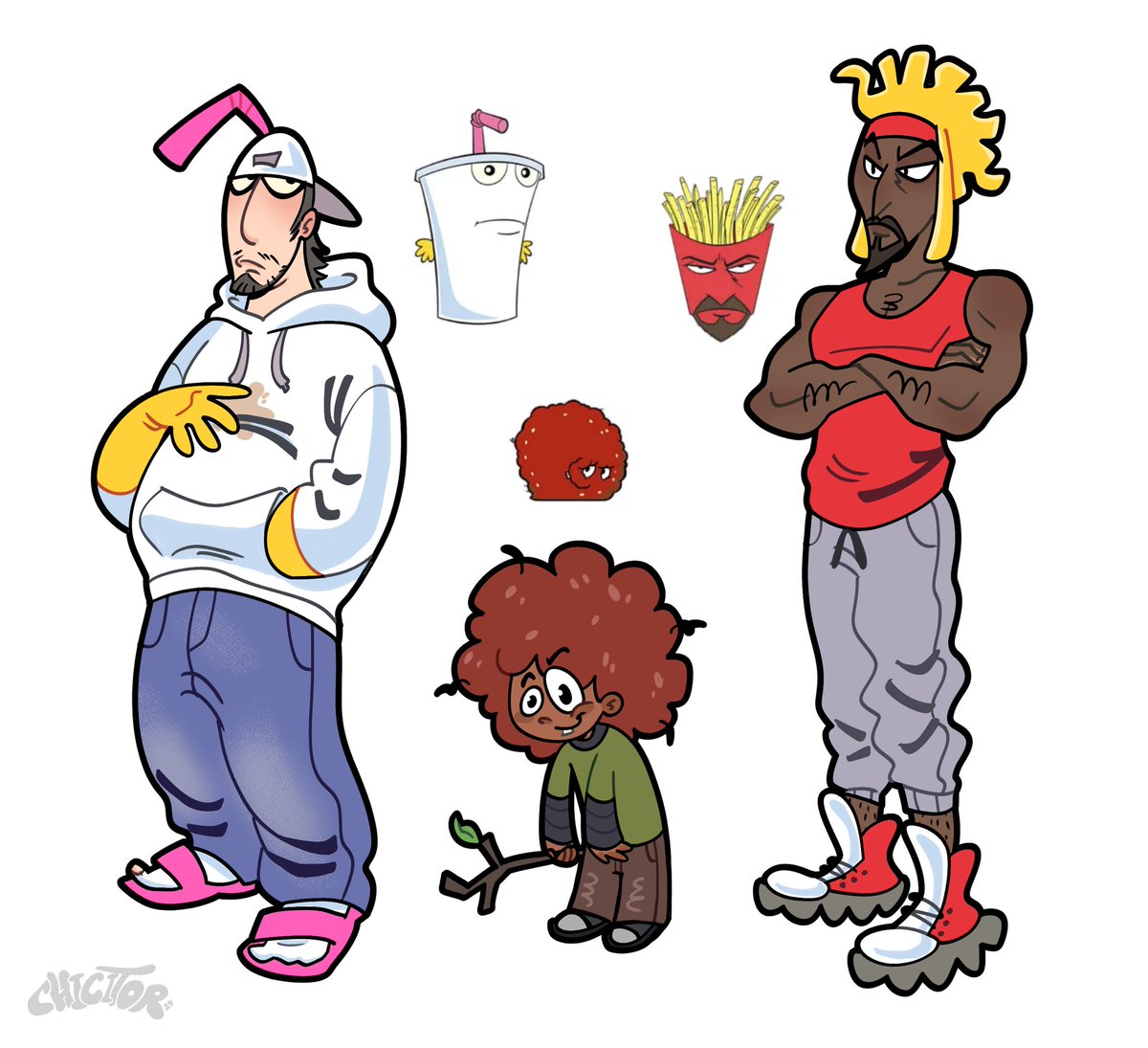 chicitorr's tweet photo. team cholesterol 🍟🍟🍟
#Aquateenhungerforce https://t.co/WGSsit7LrW