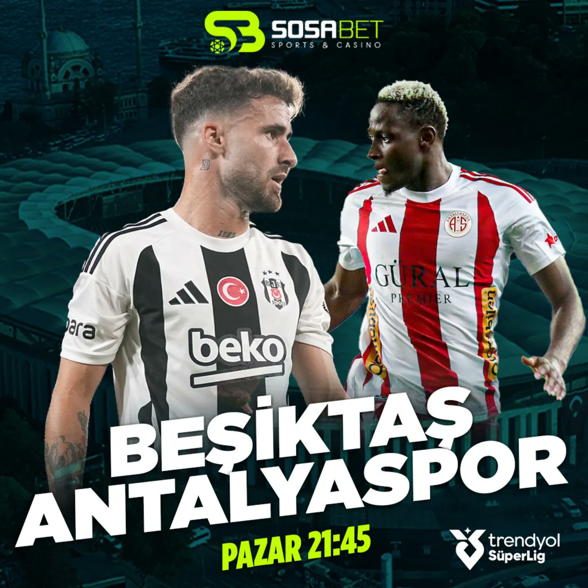 Heyecan dolu maça çok az kaldı ❗️⌛️

BEŞİKTAŞ - ANTALYASPOR 
PAZAR 21:45
⚪⚫ VS 🔴⚪

Günün heyecanı ve oranı yüksek maçlarına #bahis yapman için seni bekliyoruz. ⚽️

sosa.casino