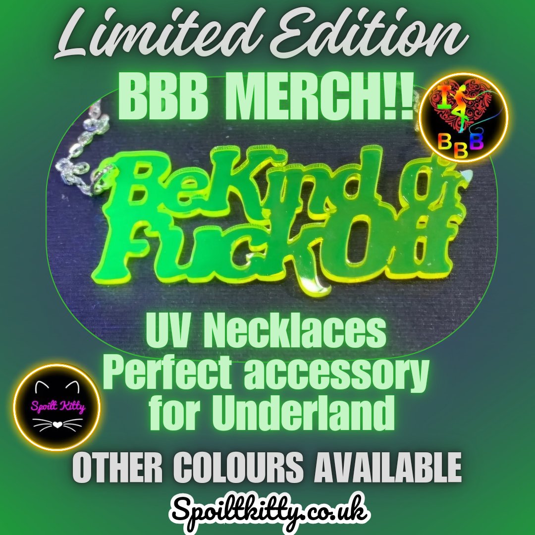 Spoilt_Kitty_'s tweet photo. Limited Edition BBB Merch for todays @BBBAltFetBazaar Beach Party
Get your perfect accessory for Underland with our UV Necklaces
Other colours available..
#spoiltkitty #birminghambazaarbizzar #inappropriateaccessories #littles #adultpacifier https://t.co/Y2wInLunGr