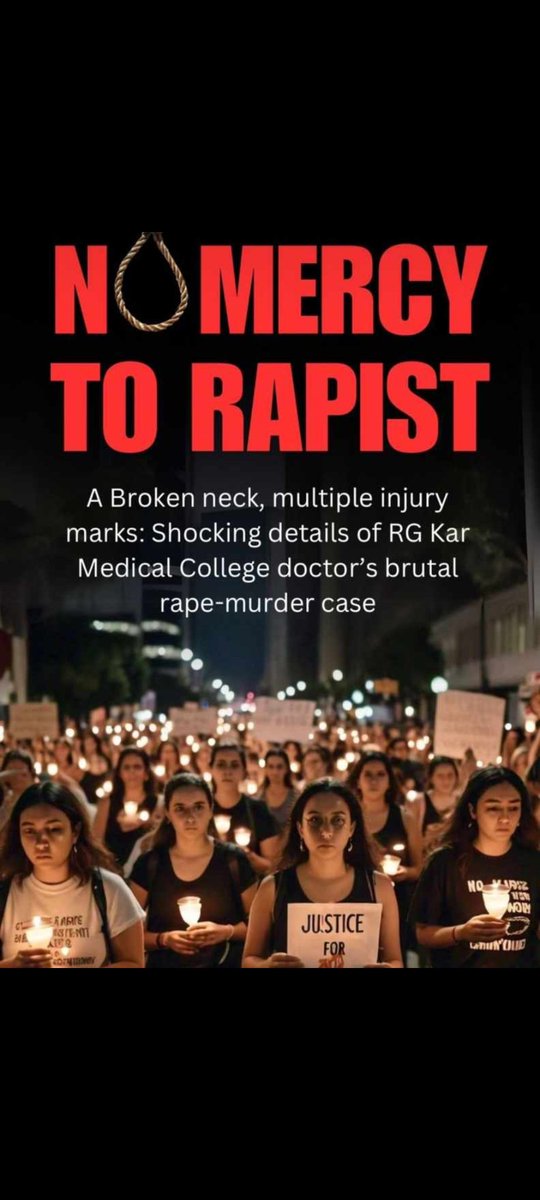 इंसाफ चाहिए, चुप्पी नहीं!!
Doctor's want exemplary punishment to all the perpetrators.
#WeWantJustice✊ 
#rgkar 
#bengalhoror 
#rdapgims