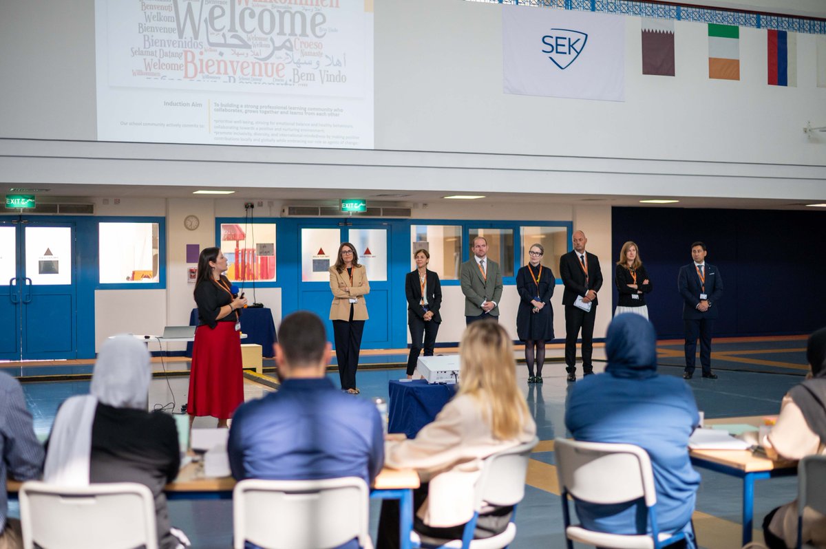 sekqatar's tweet photo. New academic year, new journey at @sekqatar! 🚀 Our induction program is in full swing, connecting our new educators with the vibrant culture of Qatar and the values of the SEK Group. Here's to a year of growth, learning, and connection with #IBprogrammes. @iborganizationzation https://t.co/I3EipPiQ98