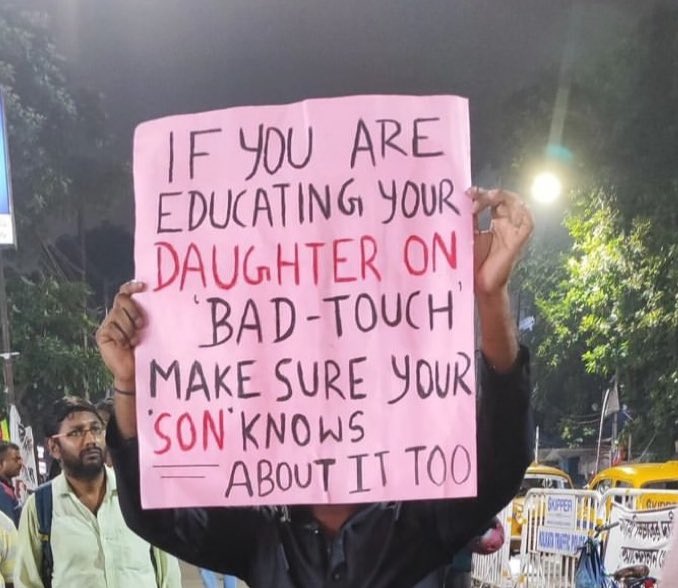 shrutiigoswami's tweet photo. Cycles of outrage, condemnation and protests happen while violence against women continues unabated. How many vigils, marches and protests until we realise the fundamental problem? #IIScwithRGKar https://t.co/LDwyMp9m1a